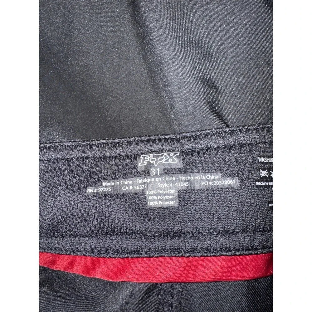 Men's Fox Swim Trunks Size 21 Black in Color